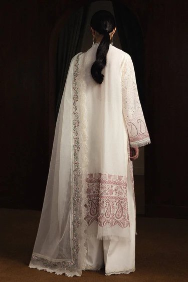 Zara Shahjahan Luxury Summer Lawn | Satori 2026 | Hoshimi-D12 - Image 4