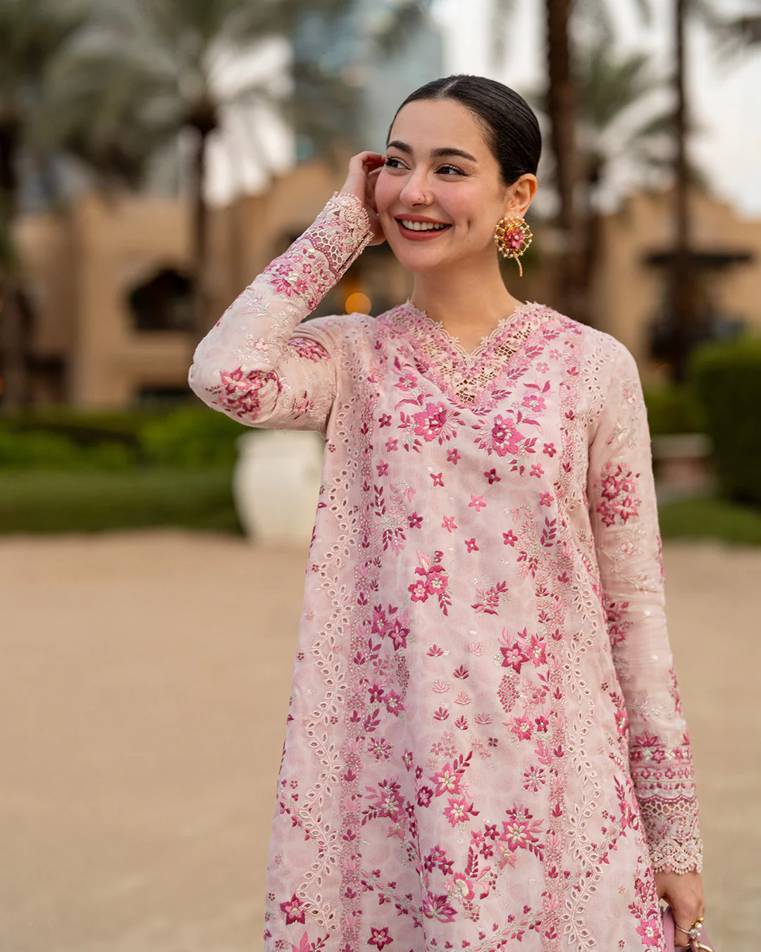 Faiza Saqlain X Hania Aamir Luxury Lawn 2026 | Lamija - Image 3