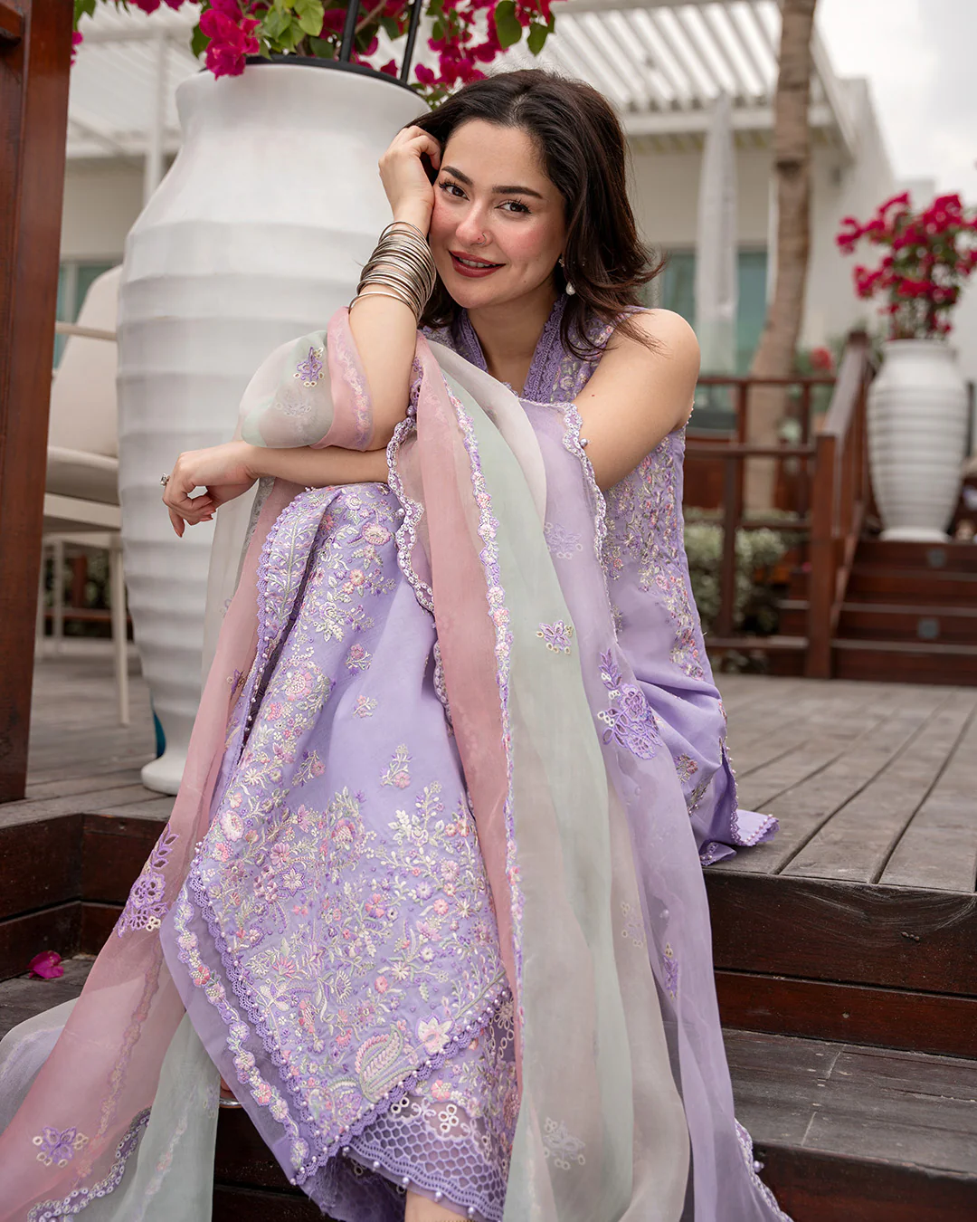 Faiza Saqlain X Hania Aamir Luxury Lawn 2026 | Suela - Image 3