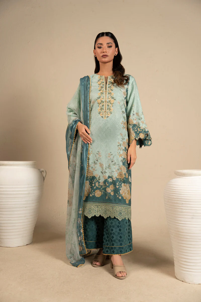 AlKaram Spring Summer 2026 Lawn || CCB-11-26-Sea Green