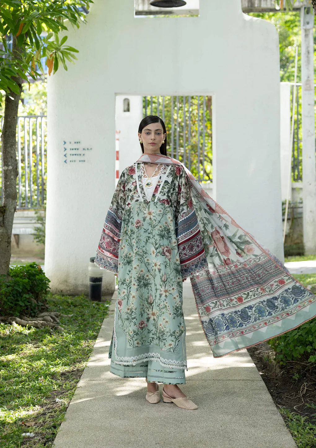Elaf Prints Lawn Vol 1 2026 | 6B OPALINE GARDEN - Image 2