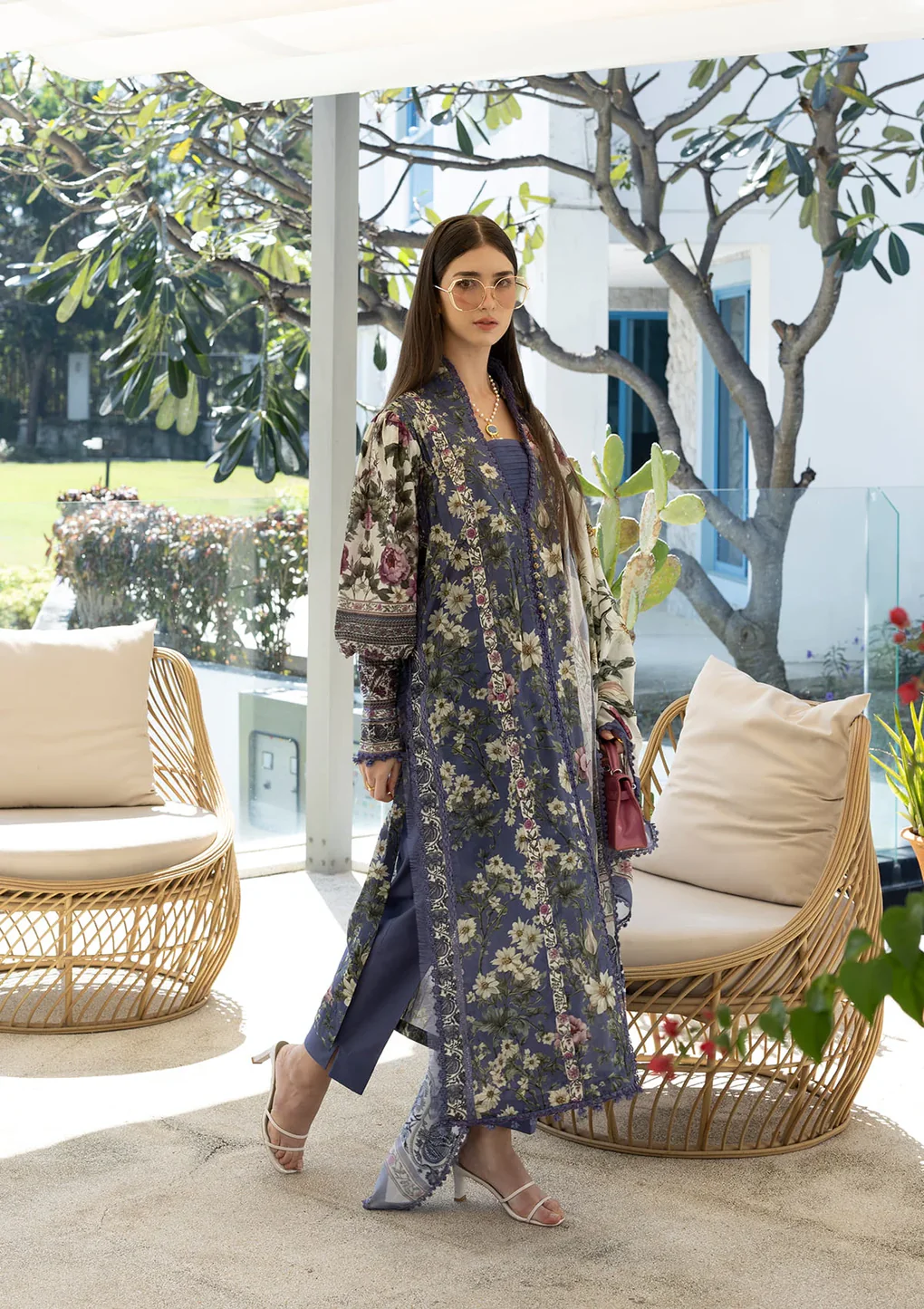 Elaf Prints Lawn Vol 1 2026 | 6A BOO BERRY - Image 2