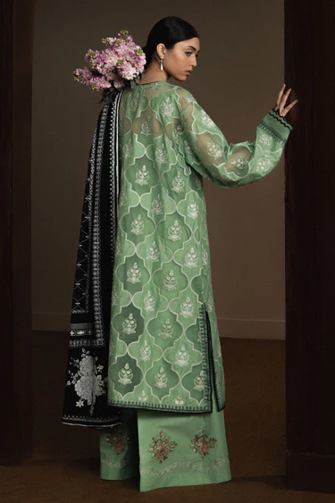 Zara Shahjahan Luxury Summer Lawn | Satori 2026 | Midoriya-D6 - Image 3