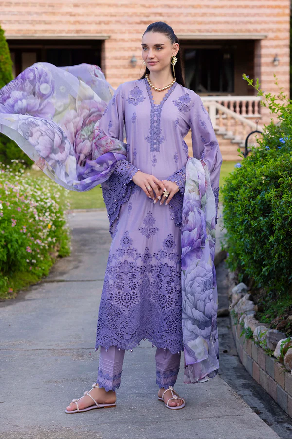Lasserkari Eid Lawn 2026 by Adan's Libas || PETAL 1718