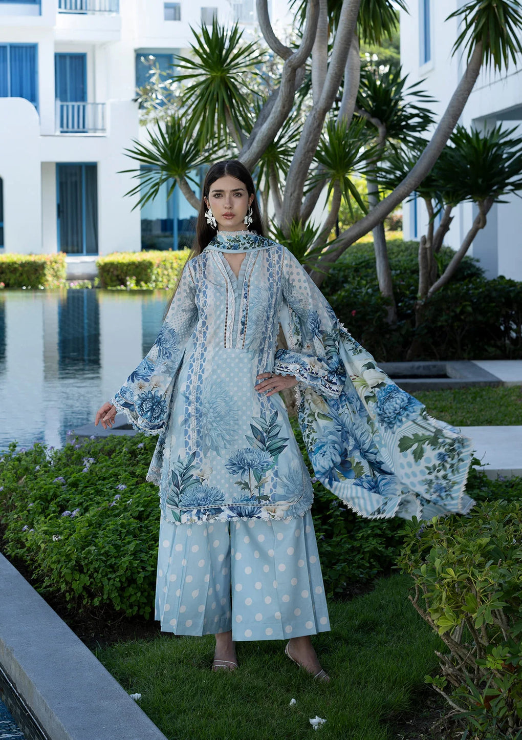 Elaf Prints Lawn Vol 1 2026 | 1A OCEAN PETALS - Image 3