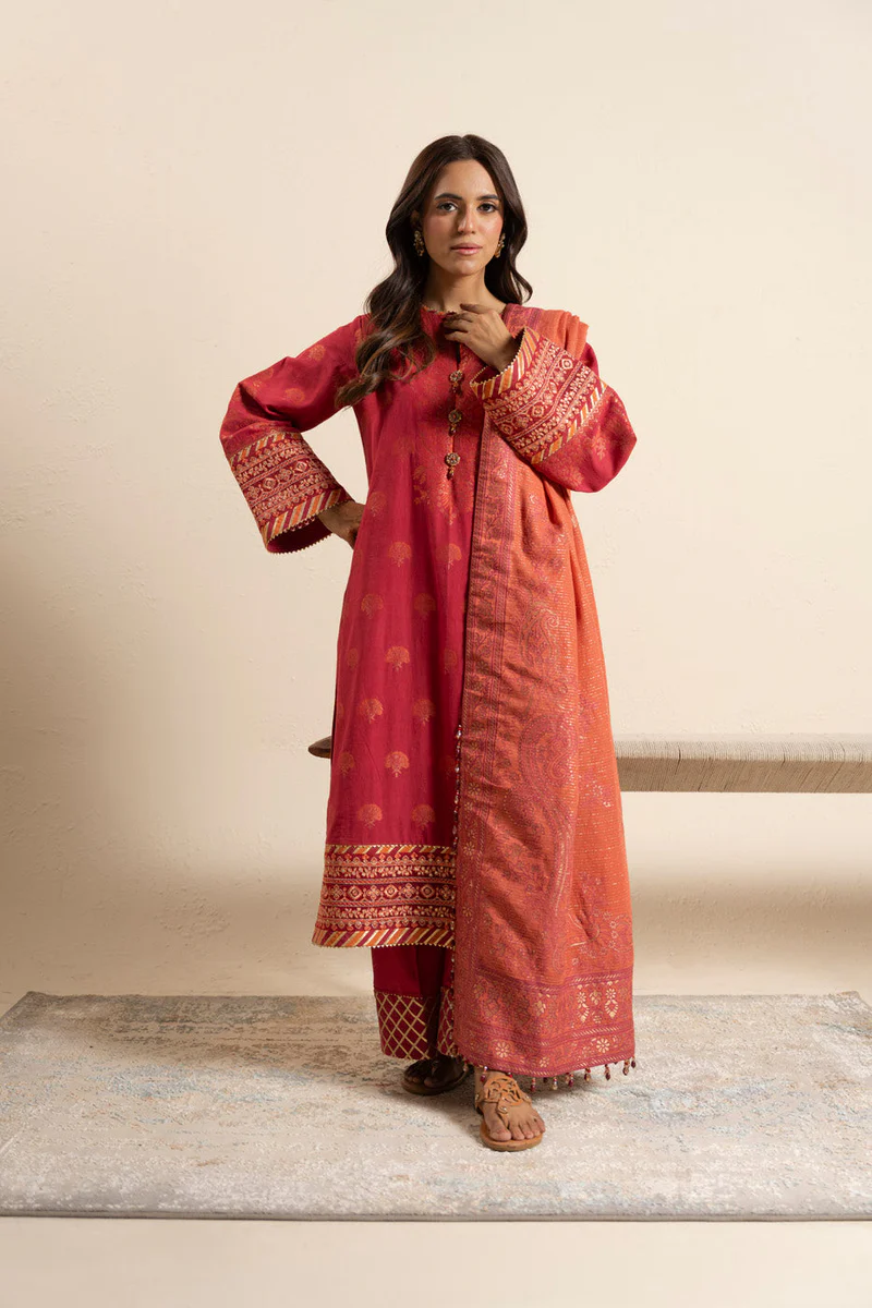 AlKaram Spring Summer 2026 Lawn || CAJ-05-26-Pink