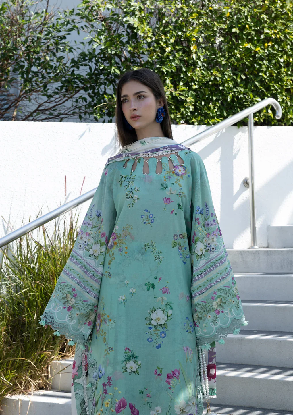 Elaf Prints Lawn Vol 1 2026 | 7A TEAL ME - Image 3