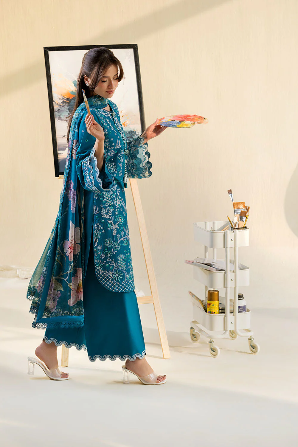 Sobia Nazir Vital Lawn 2026 || VT26-7A - Image 4