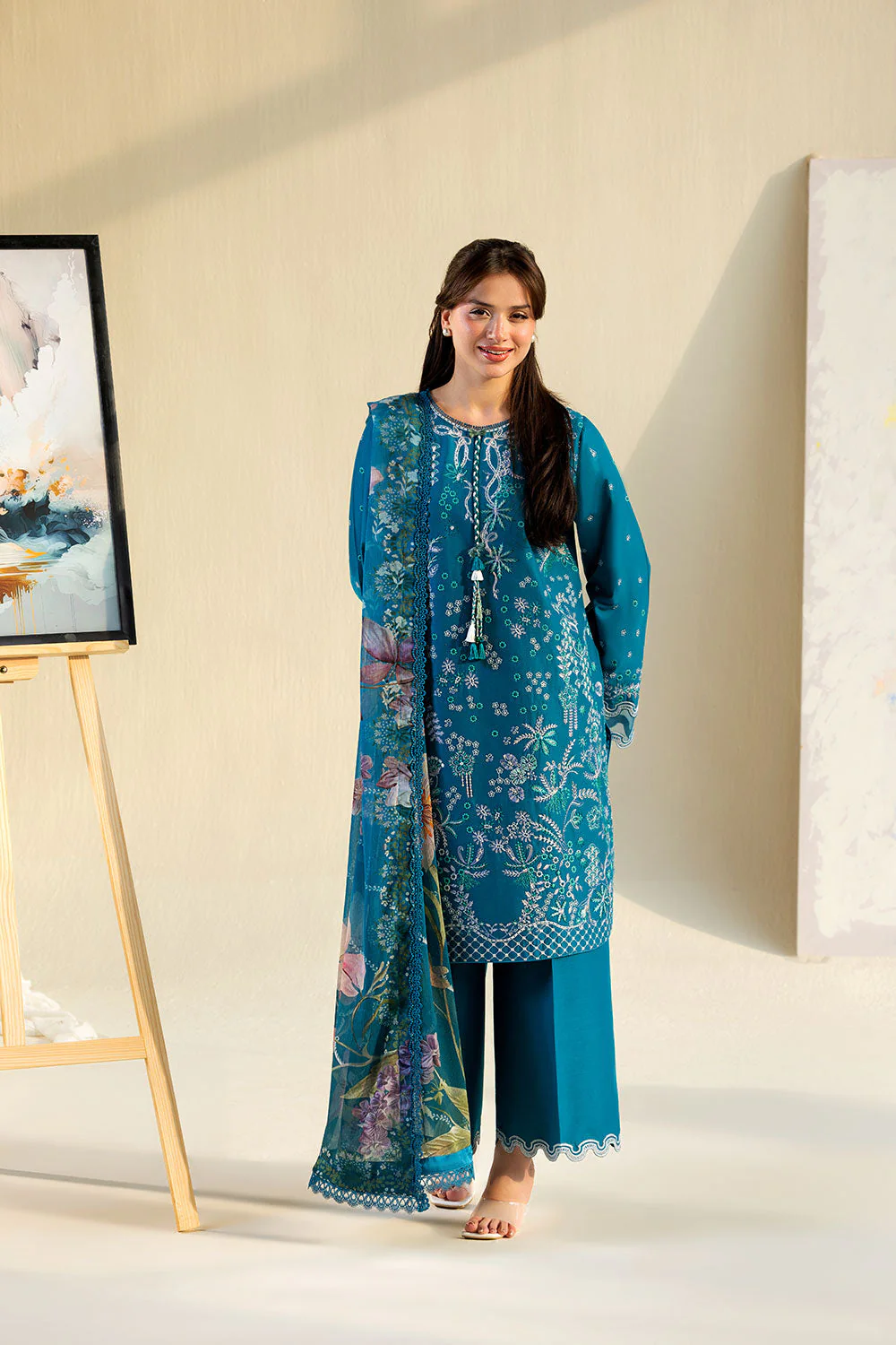 Sobia Nazir Vital Lawn 2026 || VT26-7A - Image 3
