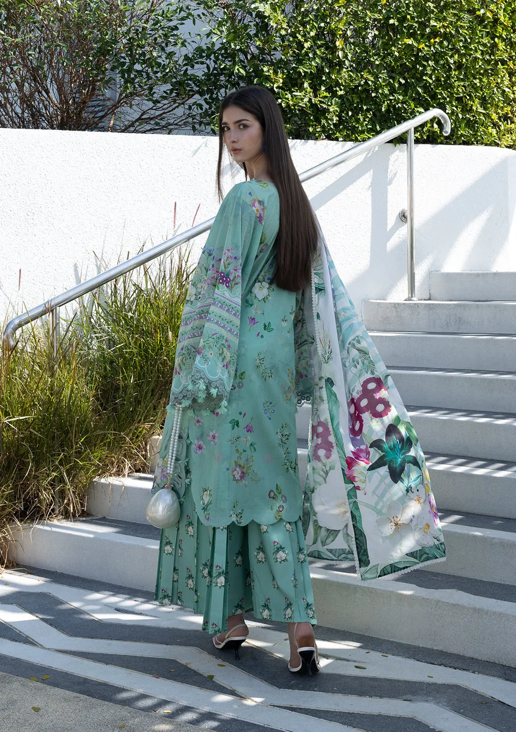 Elaf Prints Lawn Vol 1 2026 | 7A TEAL ME - Image 5