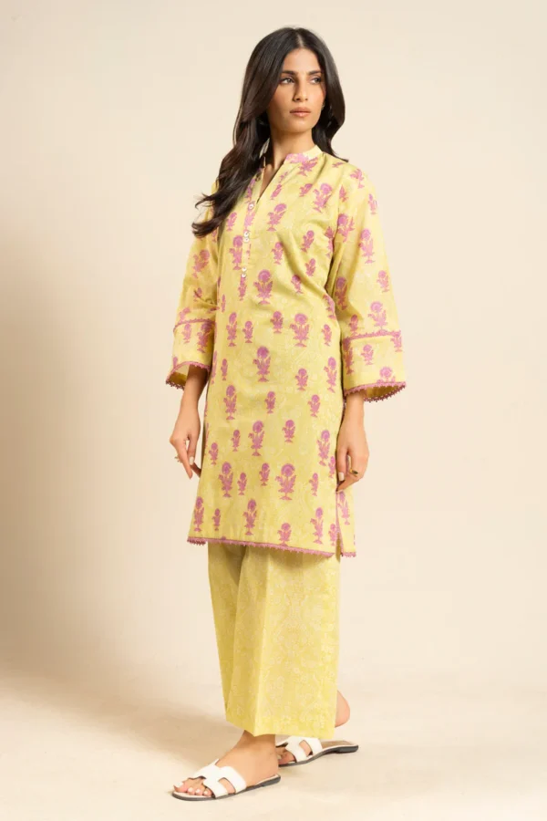 AlKaram Spring Summer 2026 Lawn || BR44-2P26-Pale Yellow