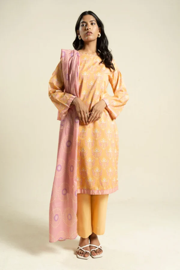 AlKaram Spring Summer 2026 Lawn ||  BR36-2P26-Pale Yellow