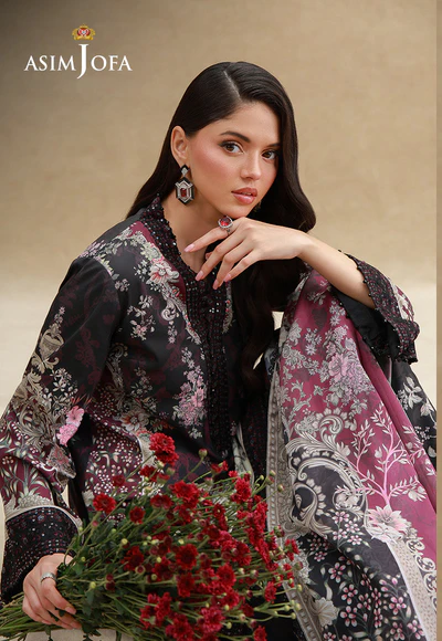 Asim Jofa Silk Grandeur 2026 | AJULSC-08 - Image 3