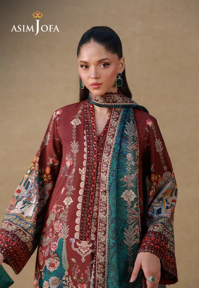 Asim Jofa Silk Grandeur 2026 | AJULSC-07 - Image 2