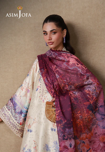 Asim Jofa Silk Grandeur 2026 | AJULSC-02 - Image 6