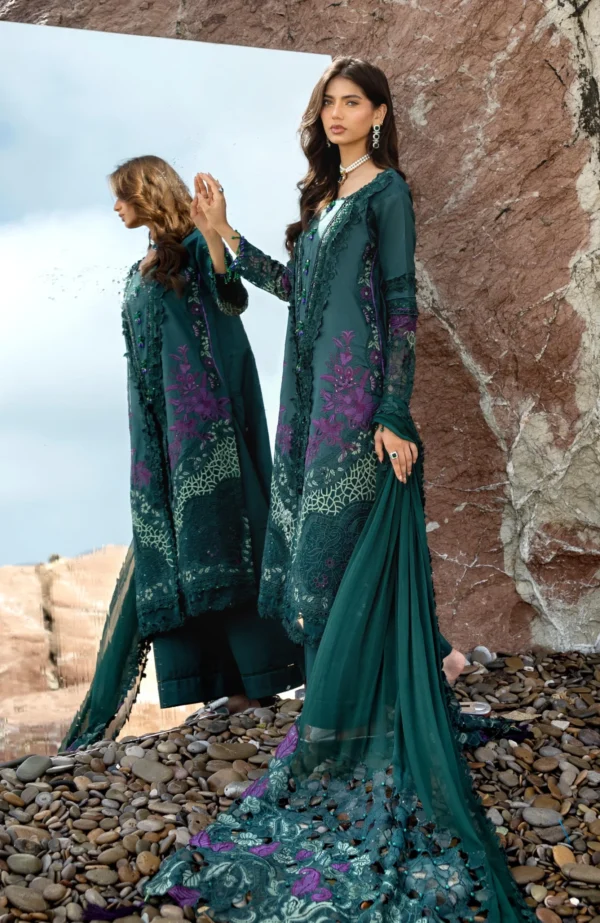 Alternative view of Mahiymaan Luxury Lawn 2026 by Al Zohaib | MLL-26-09