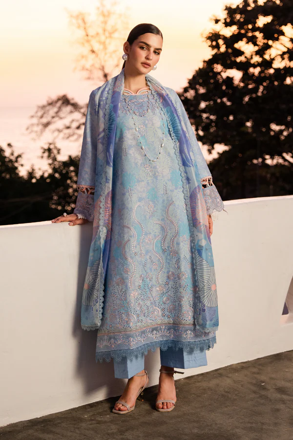 Shezlin Chikankari Lawn by Aabyaan 2026 | CALINA - Image 4