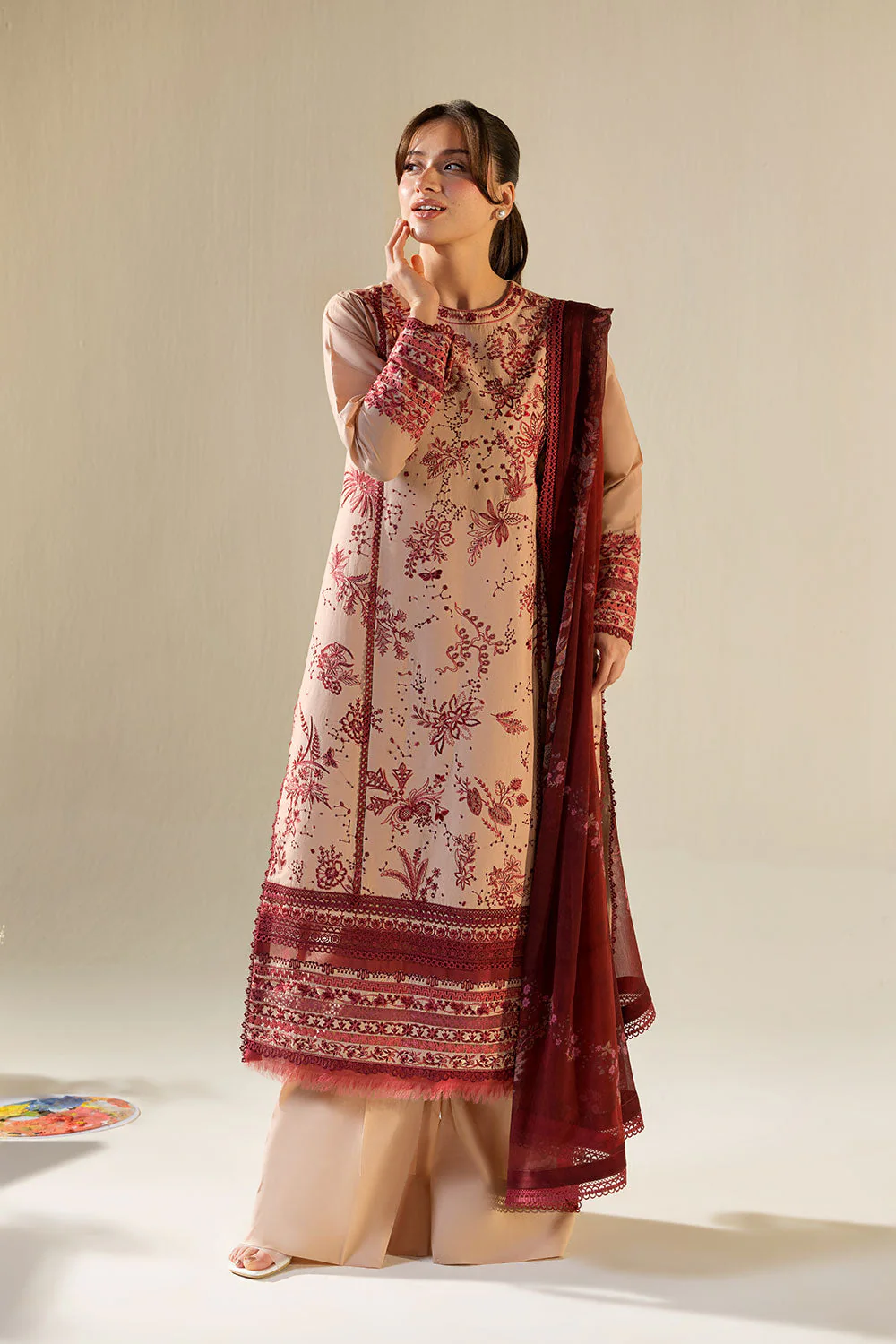Sobia Nazir Vital Lawn 2026 || VT26-9A - Image 5