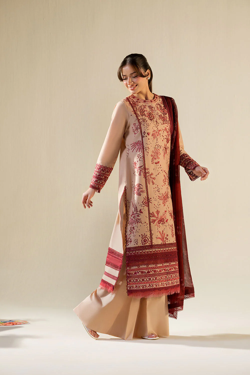 Sobia Nazir Vital Lawn 2026 || VT26-9A - Image 3