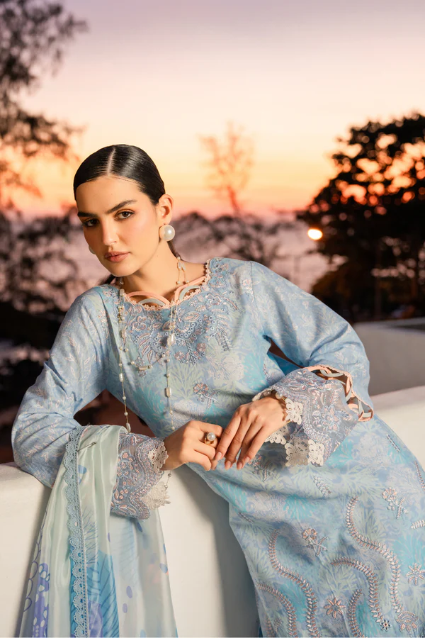 Shezlin Chikankari Lawn by Aabyaan 2026 | CALINA - Image 3