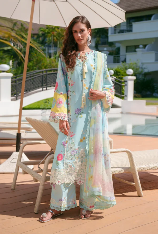 Alternative view of AJR Printed Chikankari 2026 | Azure