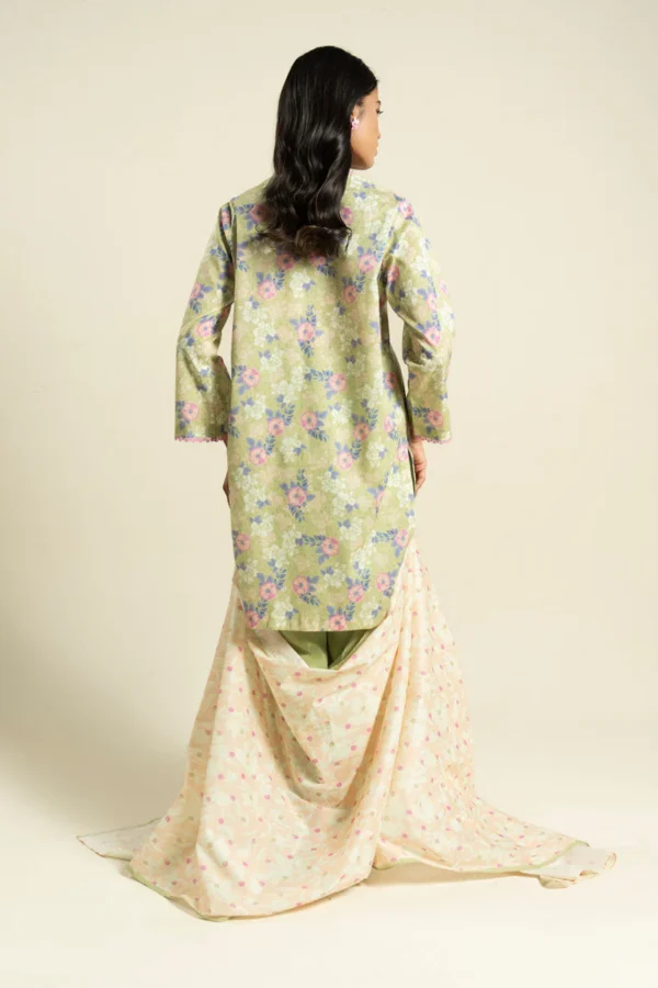 Alternative view of AlKaram Spring Summer 2026 Lawn || BR29-2P26-Light Green