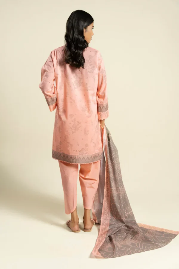 Alternative view of AlKaram Spring Summer 2026 Lawn || BR30-2P26-Coral Peech