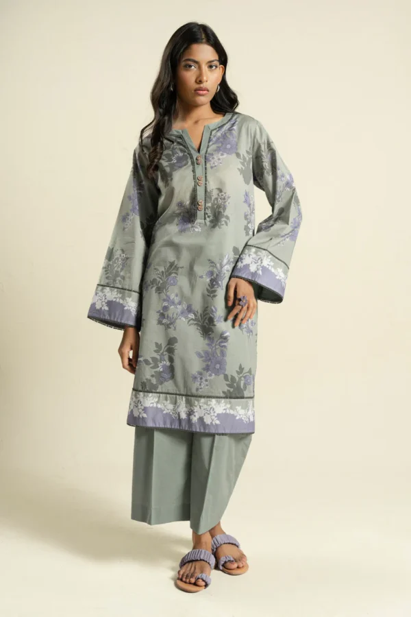 AlKaram Spring Summer 2026 Lawn || BR32-2P26-Sage Green