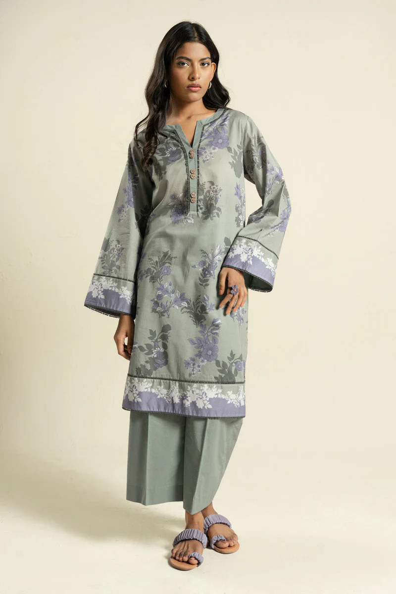 AlKaram Spring Summer 2026 Lawn || BR32-2P26-Sage Green