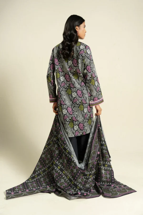 Alternative view of AlKaram Spring Summer 2026 Lawn || BR35-2P26-Black