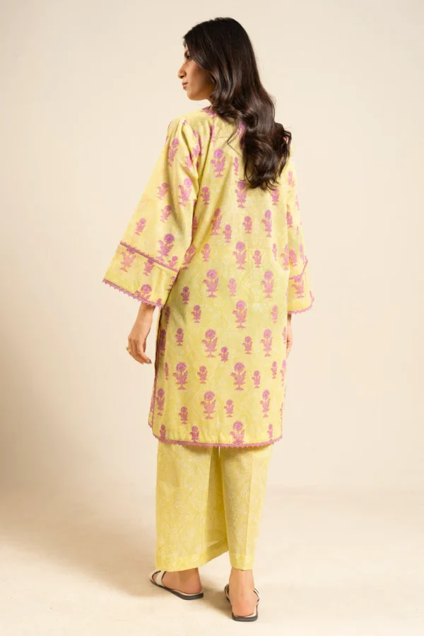Alternative view of AlKaram Spring Summer 2026 Lawn || BR44-2P26-Pale Yellow