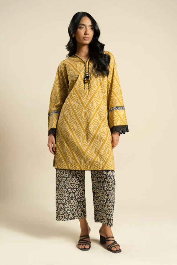 AlKaram Spring Summer 2026 Lawn ||  BR49-2P26-Ochre