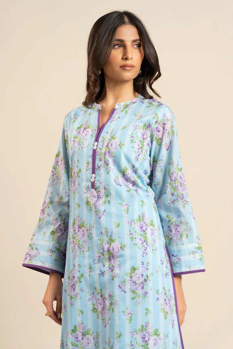 AlKaram Spring Summer 2026 Lawn || BR51-2P26-Sky Blue - Image 4