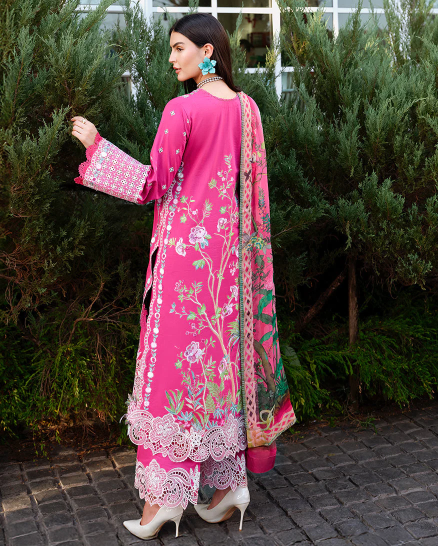 Mushq Amoi | Luxury Lawn 2026 || Blushing Rose - Image 2