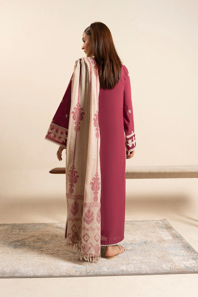 AlKaram Spring Summer 2026 Lawn || CAAP-03-26-Red - Image 2