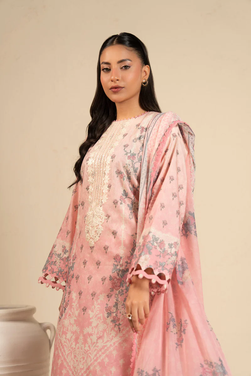 AlKaram Spring Summer 2026 Lawn || CCB-01-26-Pink - Image 4