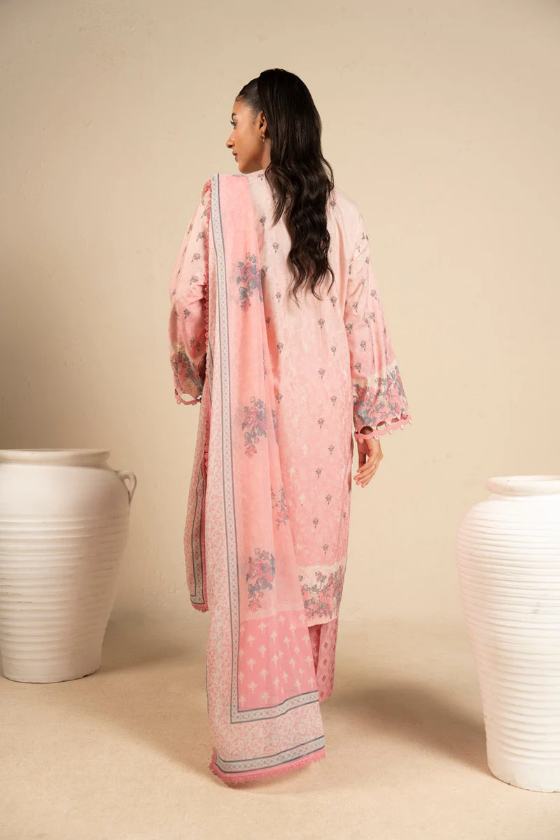 AlKaram Spring Summer 2026 Lawn || CCB-01-26-Pink - Image 2