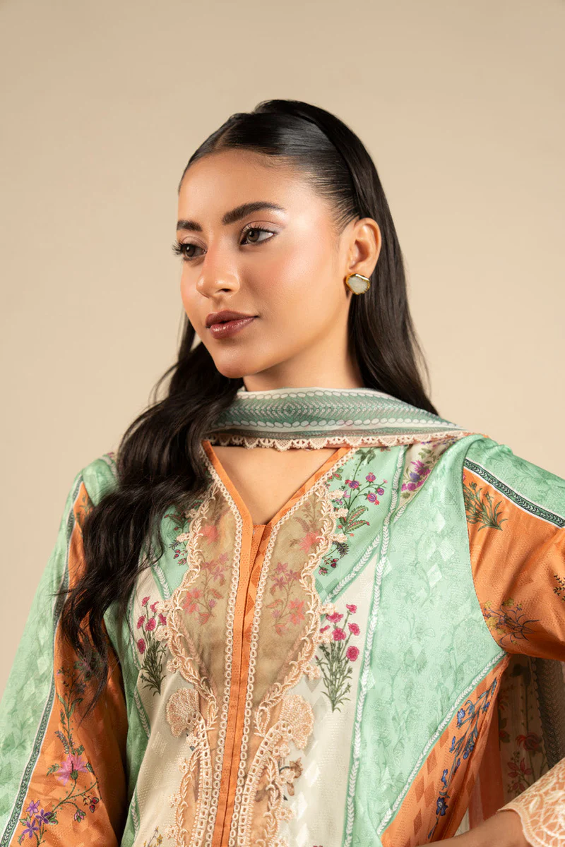 AlKaram Spring Summer 2026 Lawn || CCB-03-26-Orange - Image 3
