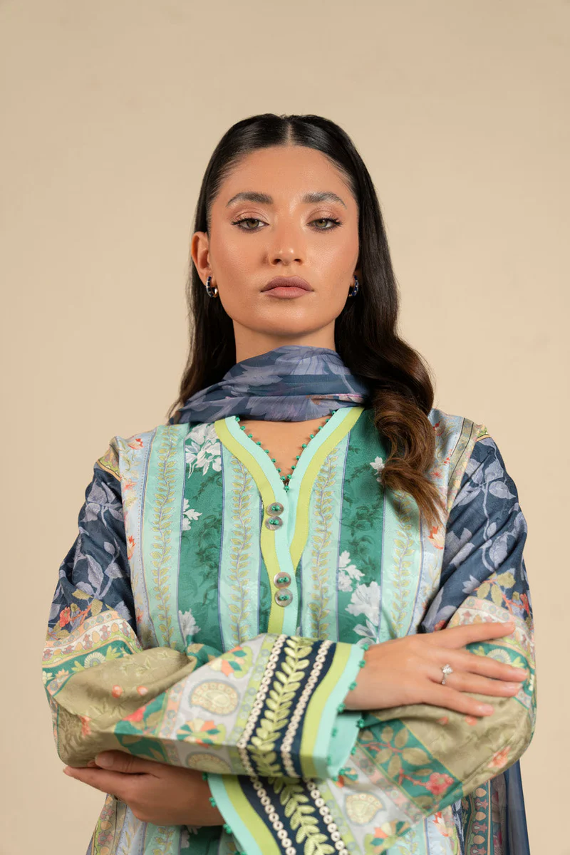 AlKaram Spring Summer 2026 Lawn || CCB-06-26-Blue - Image 3