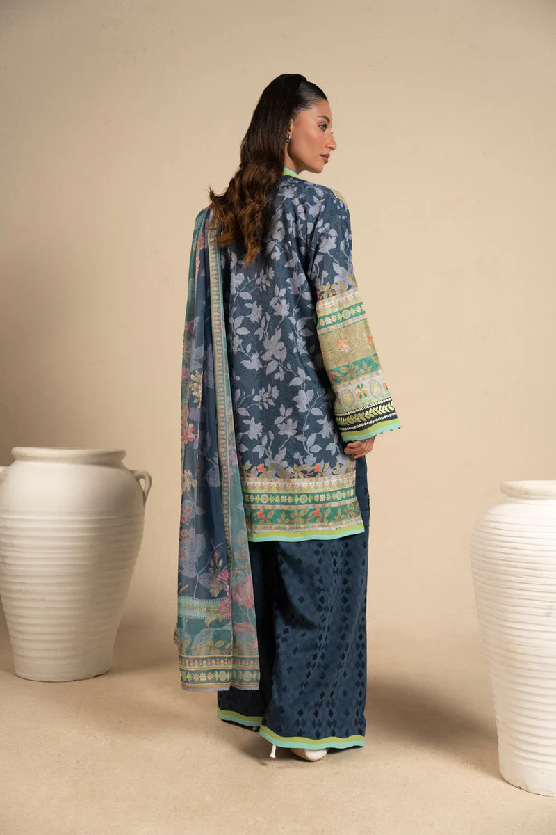 AlKaram Spring Summer 2026 Lawn || CCB-06-26-Blue - Image 2