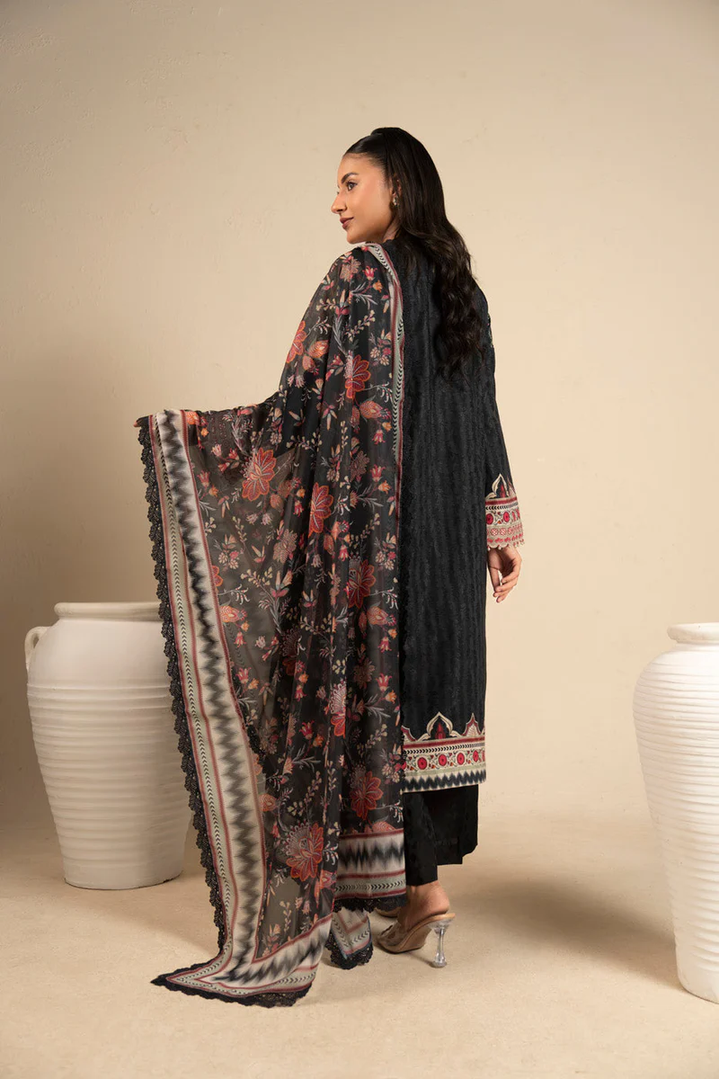 AlKaram Spring Summer 2026 Lawn || CCB-07-26-Black - Image 2