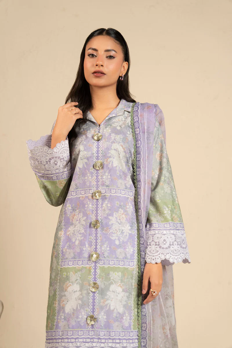 AlKaram Spring Summer 2026 Lawn || CCB-09-26-Lilac - Image 3