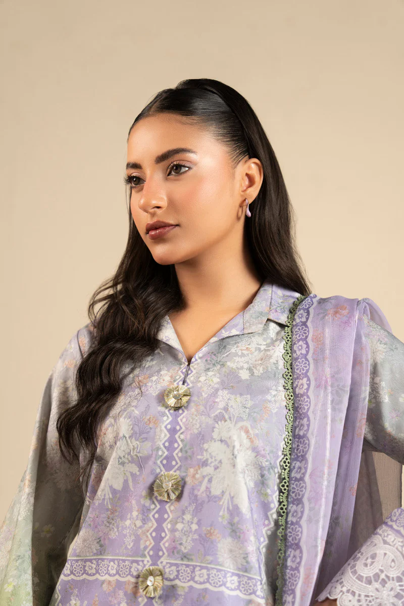 AlKaram Spring Summer 2026 Lawn || CCB-09-26-Lilac - Image 2