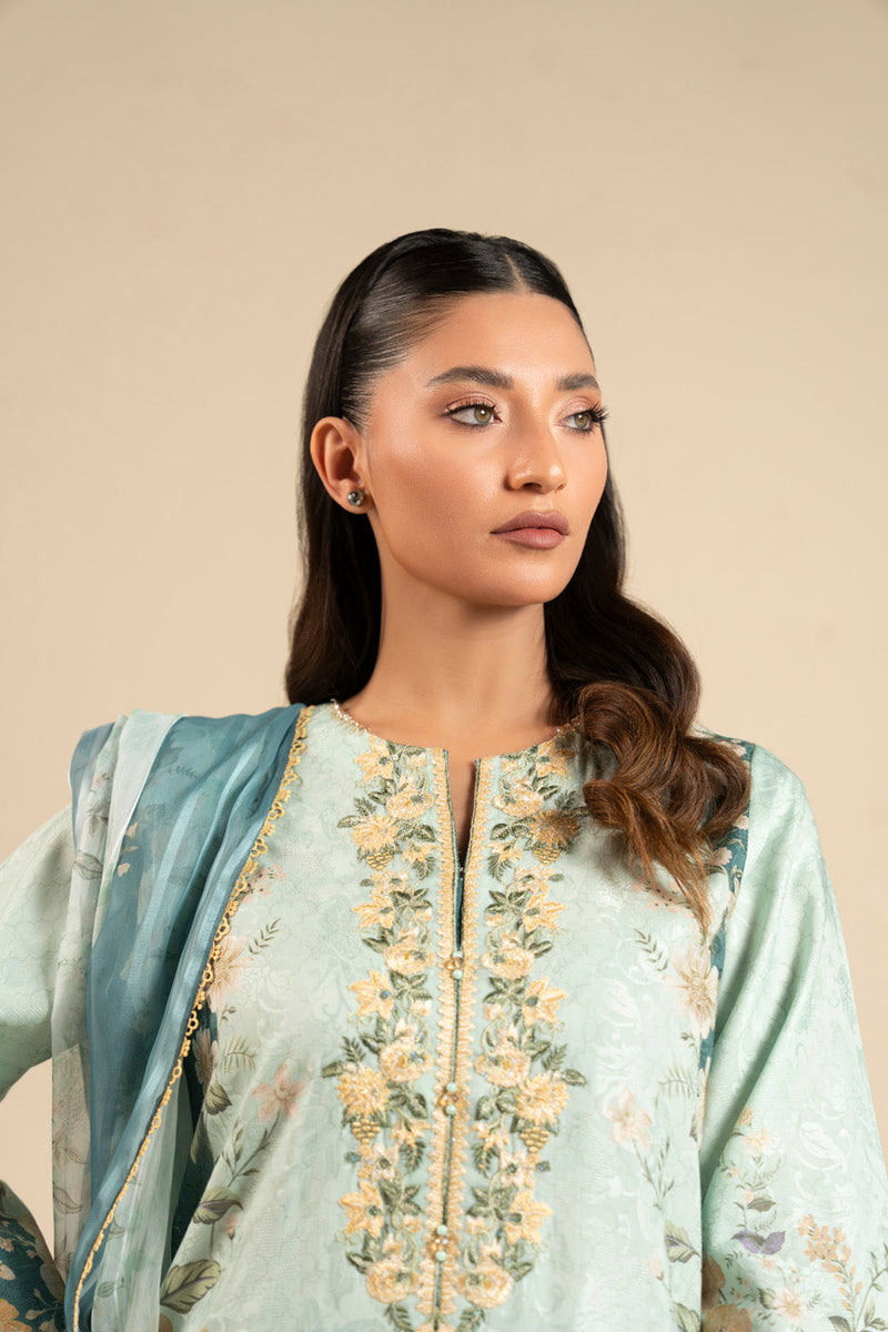AlKaram Spring Summer 2026 Lawn || CCB-11-26-Sea Green - Image 2