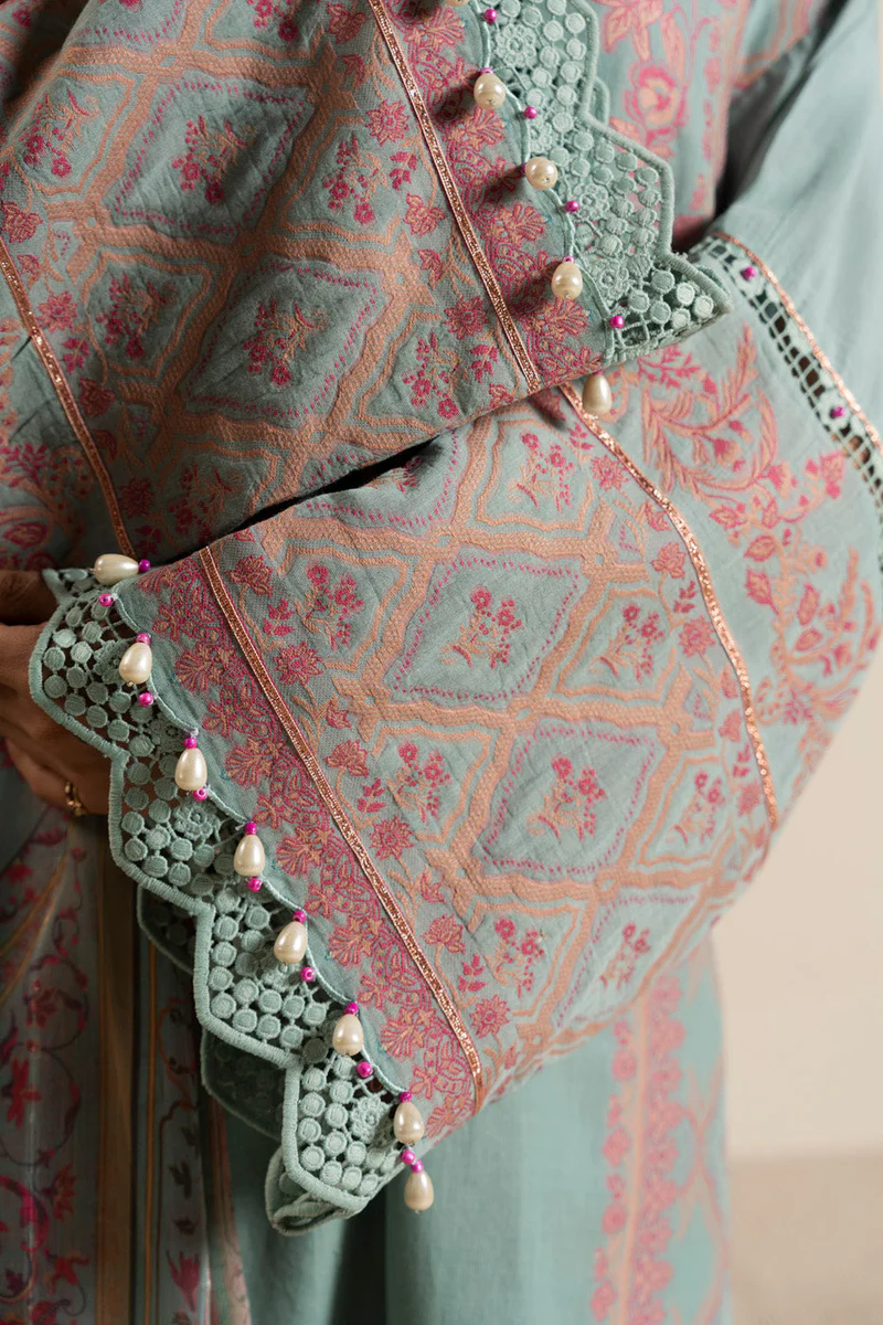 AlKaram Spring Summer 2026 Lawn || CAJ-04-26-Blue - Image 3