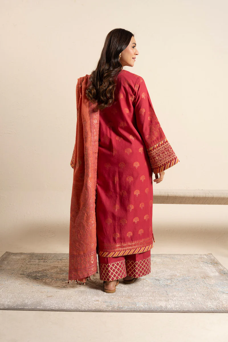 AlKaram Spring Summer 2026 Lawn || CAJ-05-26-Pink - Image 2