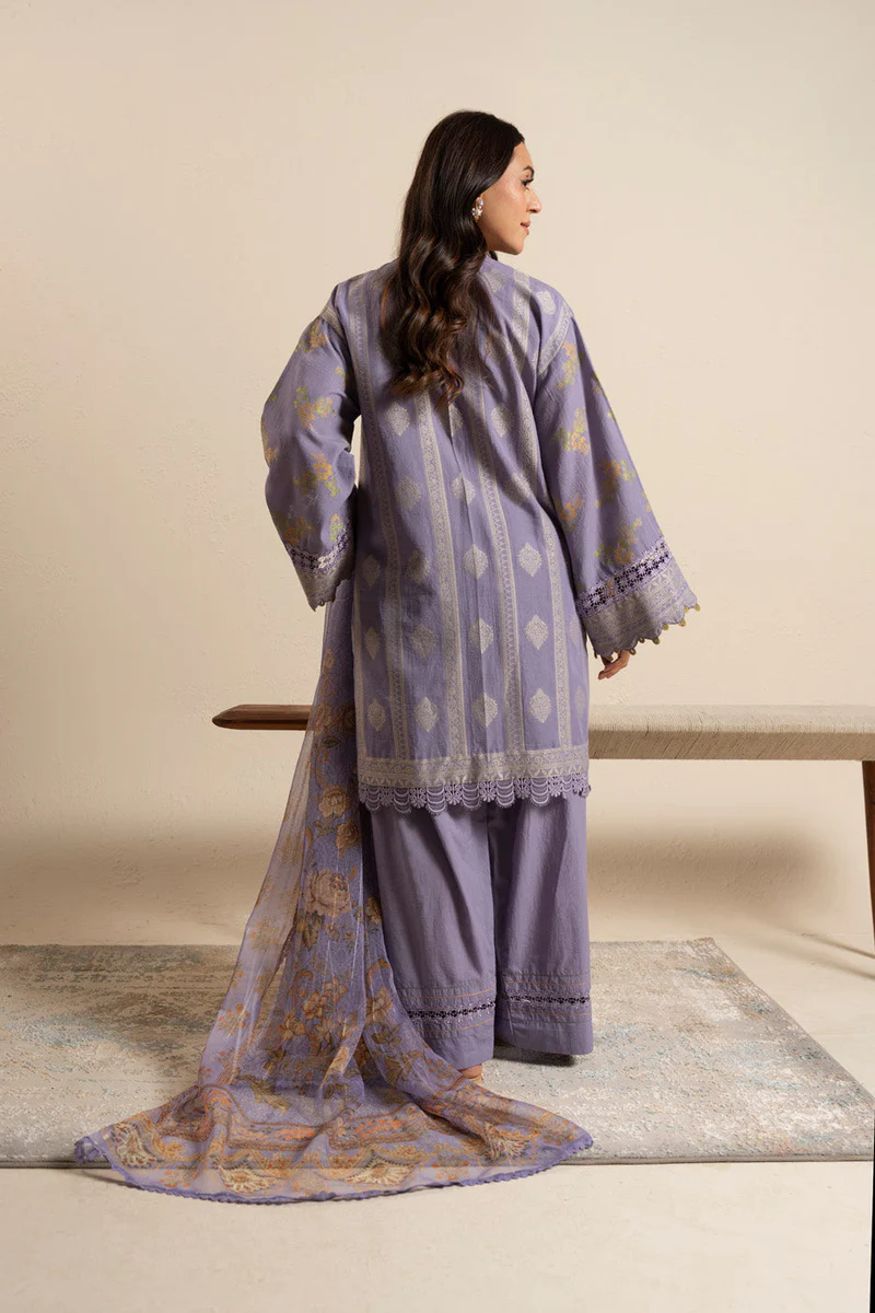 AlKaram Spring Summer 2026 Lawn || CAJ-06-26-Purple - Image 2