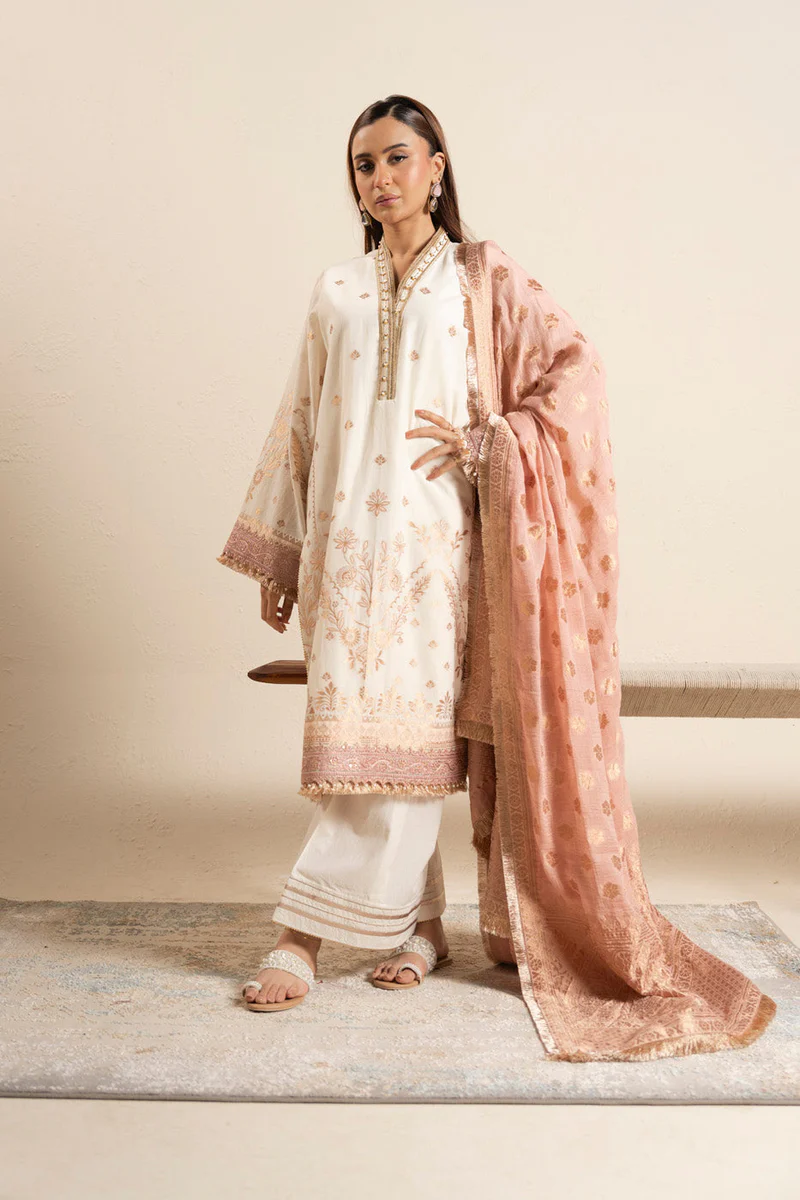 AlKaram Spring Summer 2026 Lawn || CAJ-10-26-White