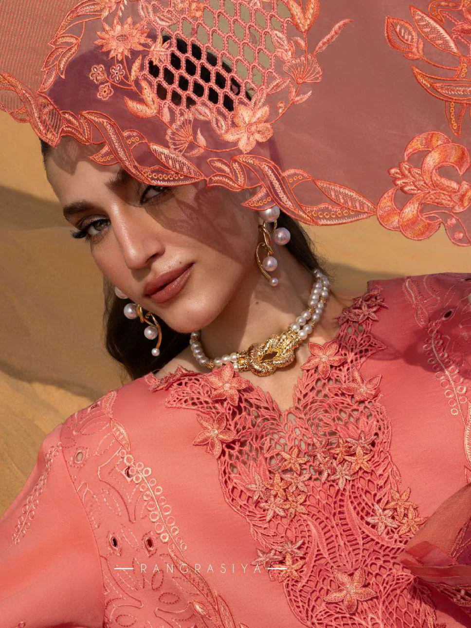Rang Rasiya Premium Summer Lawn 2026 || D-01 ELNAZ - Image 2