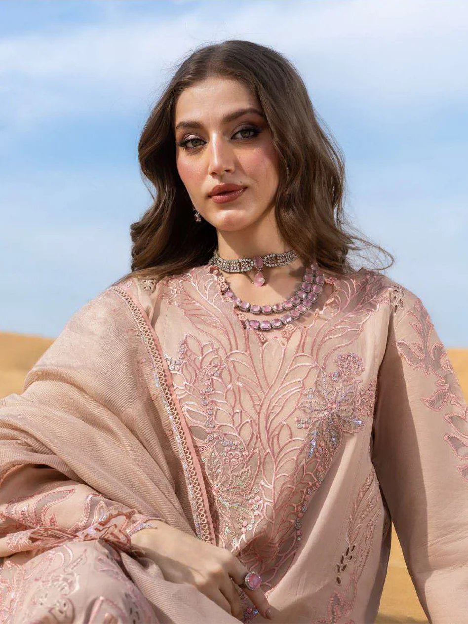 Rang Rasiya Premium Summer Lawn 2026 || D-02 ELAHEH - Image 3